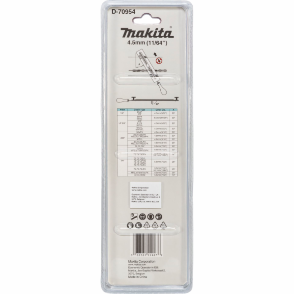 Makita brousek na řetěz, 300 mm x 89 mm x 30 mm