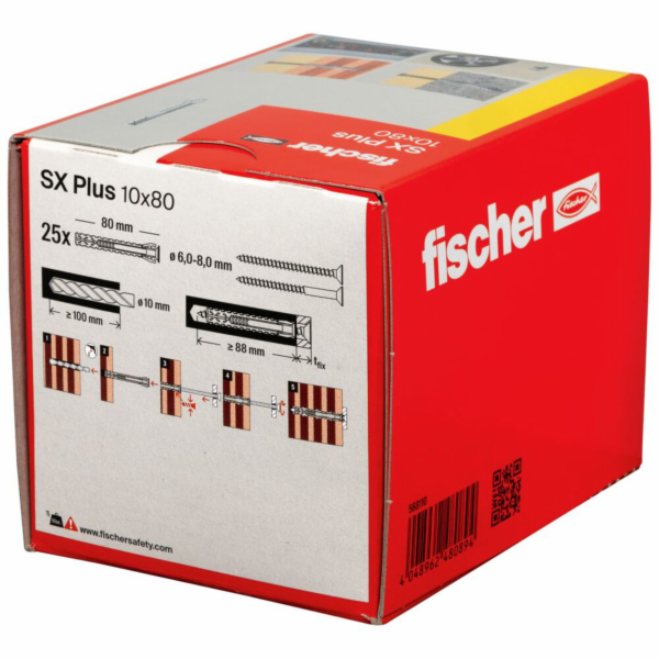 Fischer plug SX Plus 10x80  25 pcs.