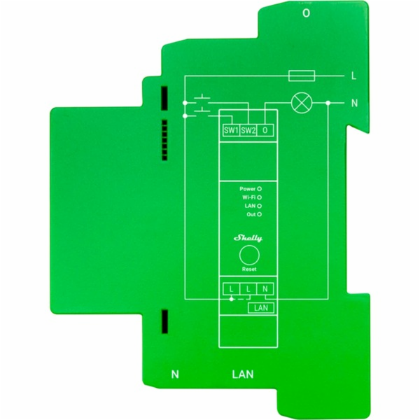 Shelly Pro Dimmer 1 DIN Rail Smart Switch, 1-channel