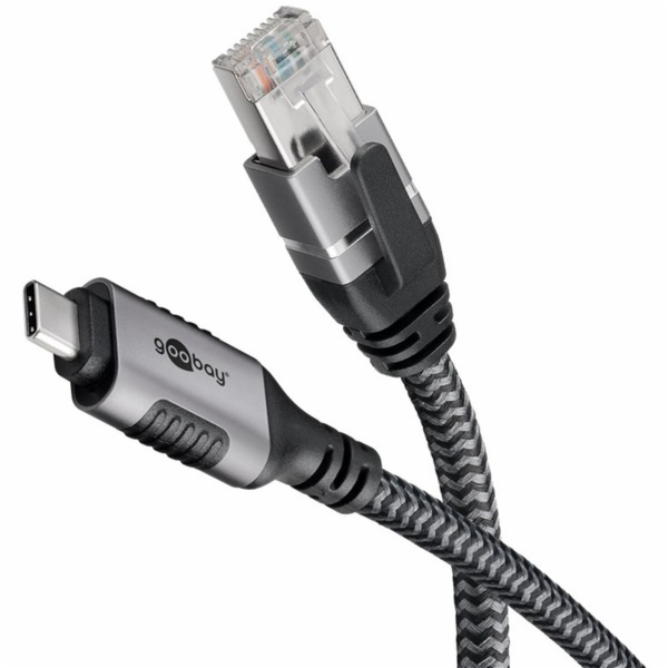 Goobay Ethernetový kabel USB-C 3.2 Gen2 samec > RJ-45 sam...
