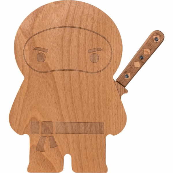 OTOTO Ninja Board  Cutting Board &amp; Knife