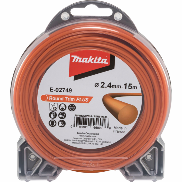 Řezací lano sekačky na trávu 2,4 mm/15 m kulaté