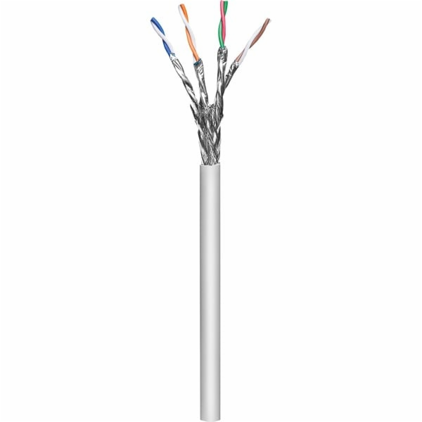 Goobay patch kabel CAT6a S/FTP (šedý, 100 metrů, bez kone...