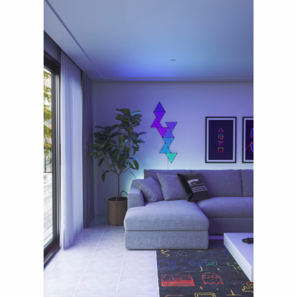Nanoleaf Shapes Triangles Ultra  Black Edition Starter Ki...
