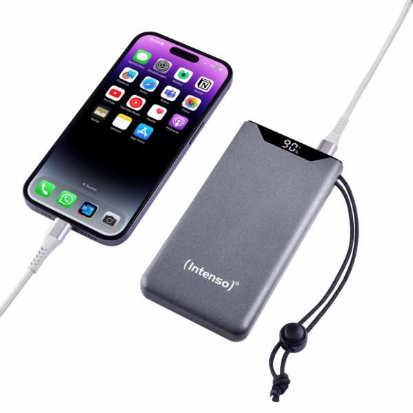 INTENSO F10000, Powerbanka 10000 mAh, šedá
