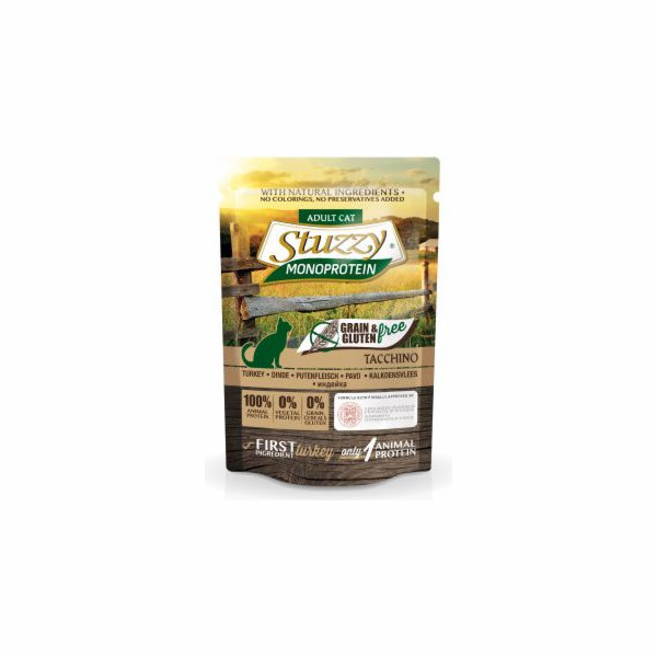 STUZZY Mono Turkey - mokré krmivo pro kočky - 85 g