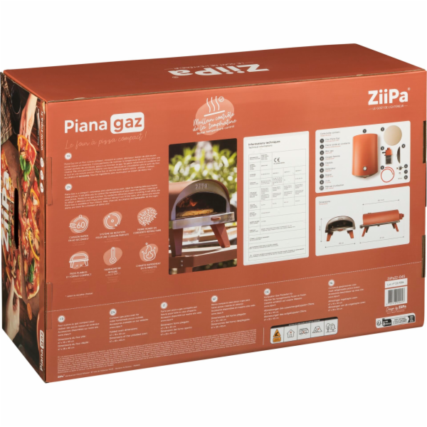 Plynová trouba na pizzu ZiiPa Piana Terracotta