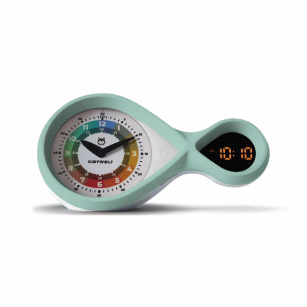 Kidywolf analog &amp; digital  Alarm Clock turquoise