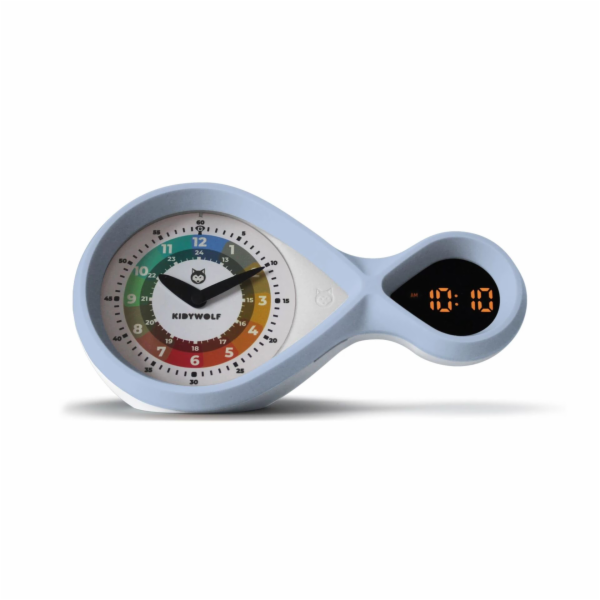 Kidywolf analog &amp; digital  Alarm Clock light blue