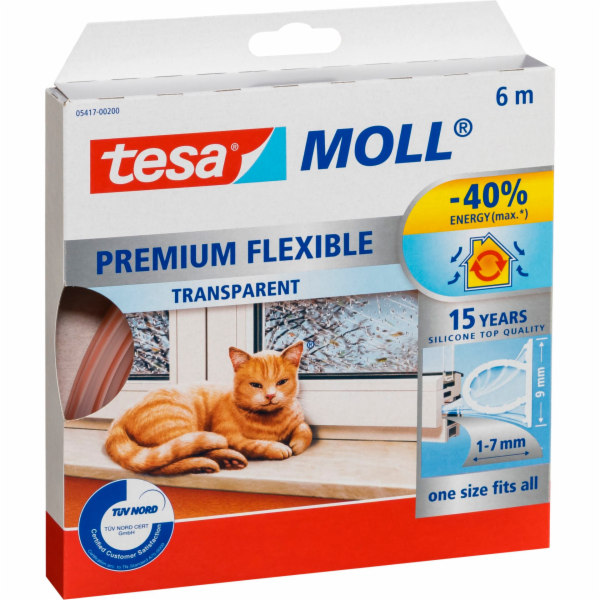 Tesa Moll Premium Flexible 6m  Transparent 05417
