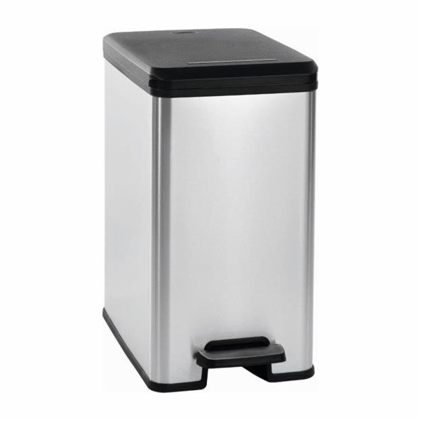 Odpadkový koš Curver Slim Bin 25 stříbrný