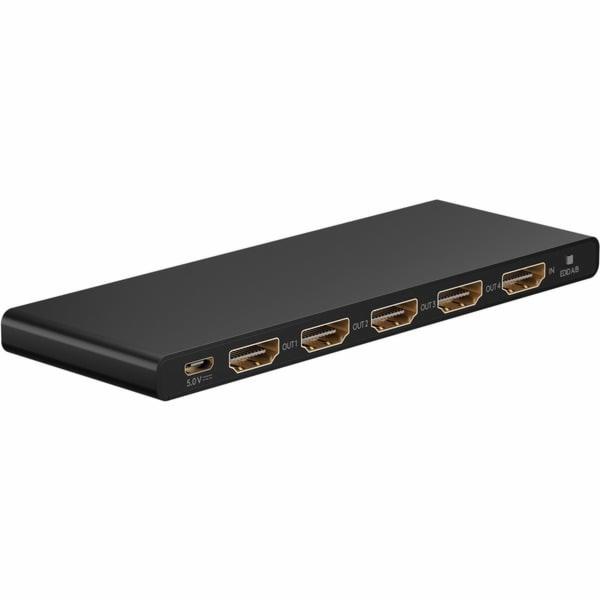 Goobay HDMI rozbočovač 1 na 4 (4K @ 60Hz) (černý)