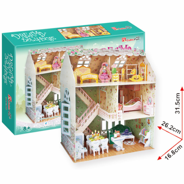 Puzzle 3D Domek dla lalek Dreamy