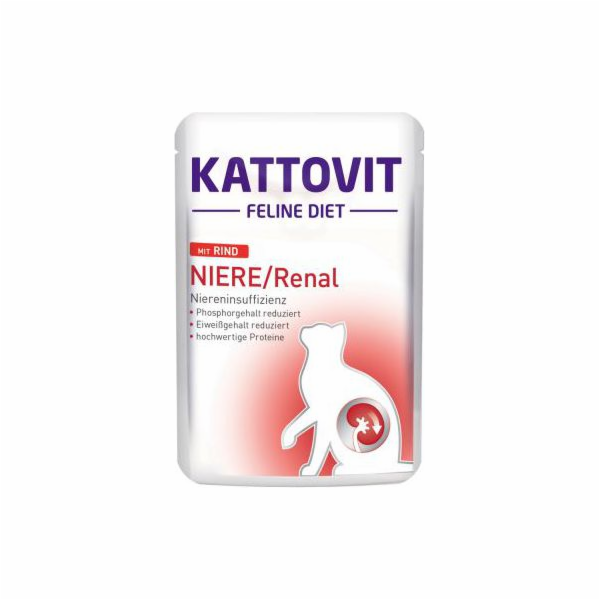 KATTOVIT SASZ NIERE/RENAL Hovězí maso 85g pro kočky