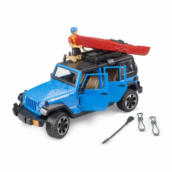 BRUDER Jeep Wrangler Rubicon Unlimited s kajakem a figurkou