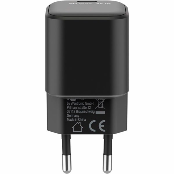 Goobay Rychlonabíječka USB-C Nano, PD, GaN, 45 Wattů (čer...