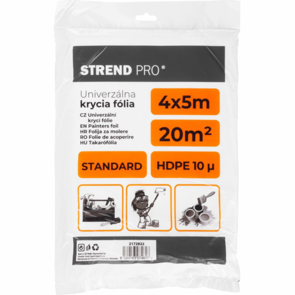 Fólie zakrývací 4x5 m (10 my) Strend Pro Standard
