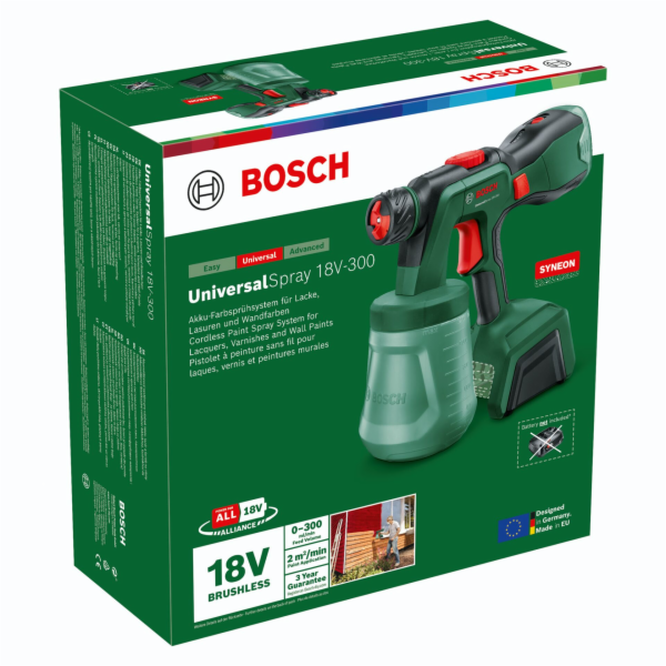 Bosch UniversalSpray 18V-300 solo, akumulátorová stříkací...