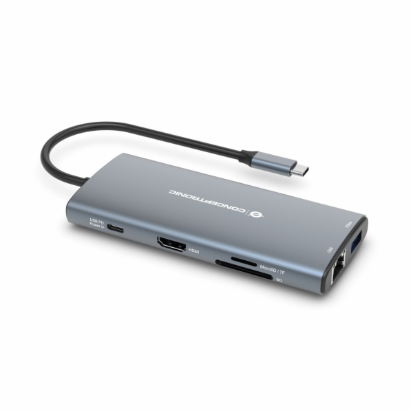 Conceptronic USB HUB CONCEPTRONIC 10-in-1 Dock USB-C->HDM...