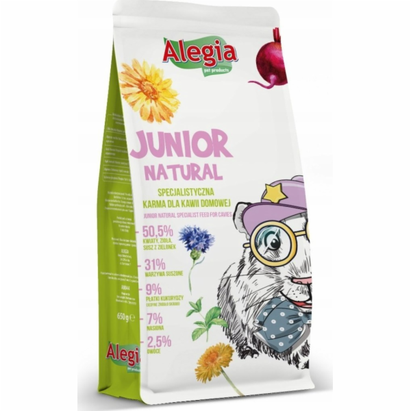 ALEGIA Junior Natural - krmivo pro morče domácí - 650g