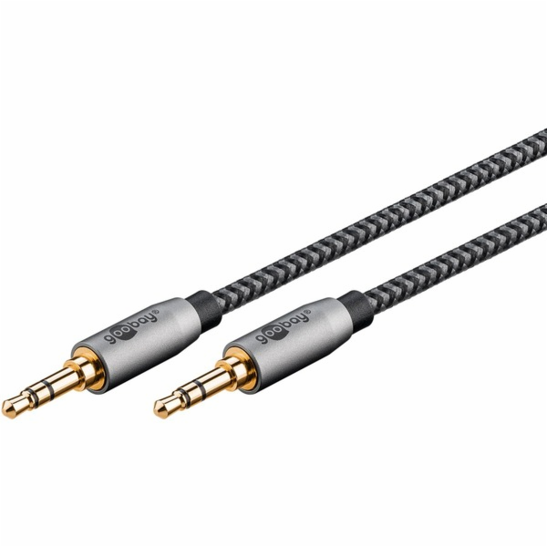 Goobay Propojovací audio kabel Plus AUX 3,5 mm stereo (če...
