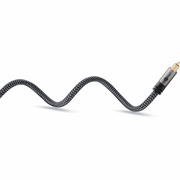 Goobay Kabel Plus Toslink (černo-stříbrný, 2 metry)