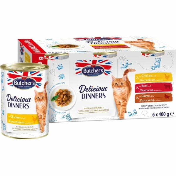 BUTCHER S Delicious Dinners Meaty selection in jelly Box ...