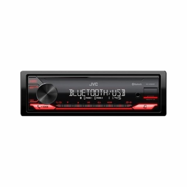 AUTORÁDIO JVC KDX-282BT ČERVENÉ