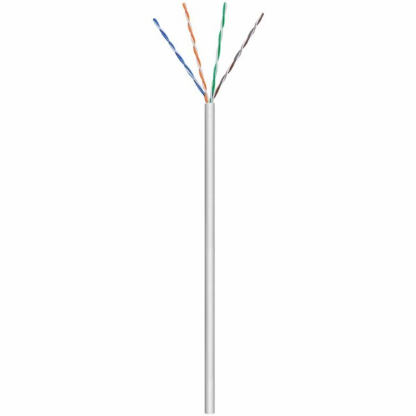 Goobay Síťový kabel Cat.6, U/UTP (šedý, 100 metrů)