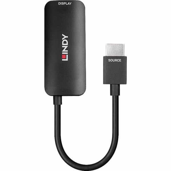 Lindy převodník HDMI 4K60 > DisplayPort 1.2 (černý, 16 cm)