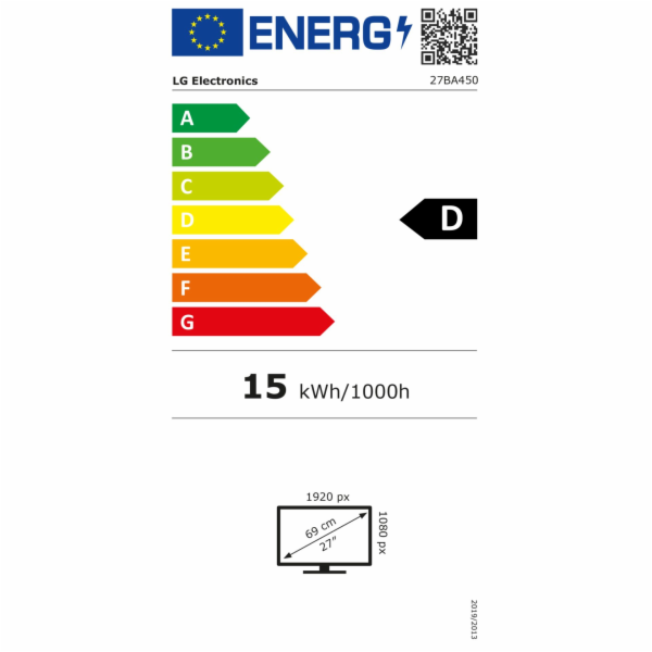 LG 27BA450-B.AEU, LED monitor