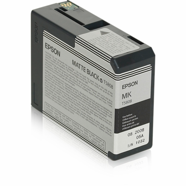 Epson cartridge matne cerná  T 580  80 ml            T 58...