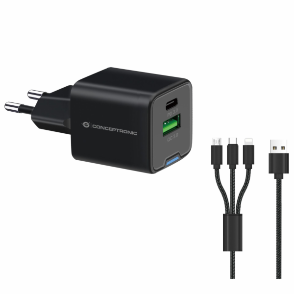 Conceptronická nabíječka CONCEPTRONIC Ladegerät 2Port 33W...