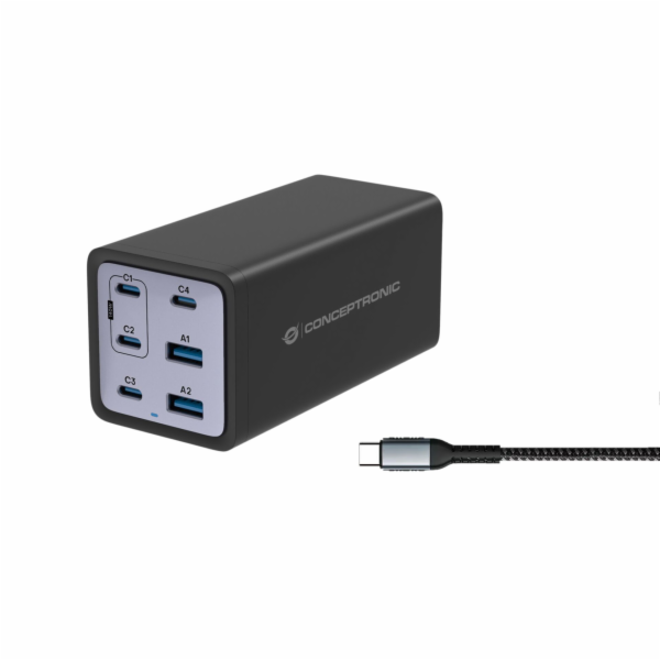 Conceptronická nabíječka CONCEPTRONIC Ladegerät 6Port 200...