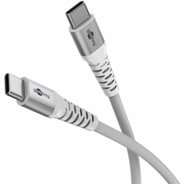 textilní kabel goobay Supersoft USB 2.0, zástrčka USB-C >...