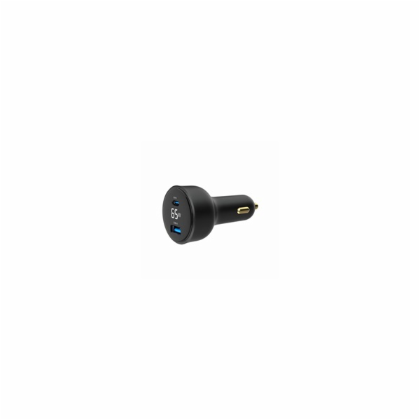 Gembird Rychlonabíječka do auta 2xUSB-A+C, Type-C (PD), L...