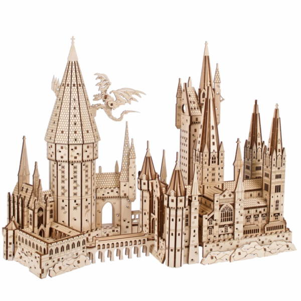 Ugears 3D dřevěné mechanické puzzle Hrad Bradavice, Harry...