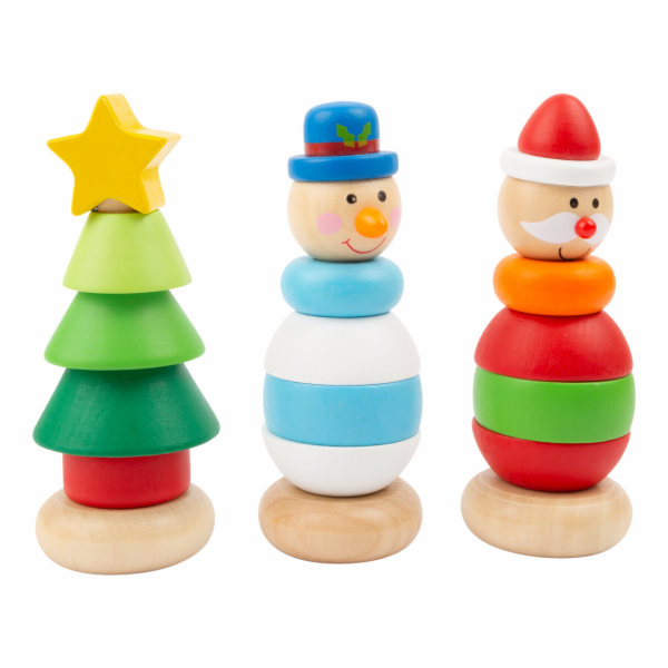 small foot Vánoční nasazovací figurka 1 ks mix