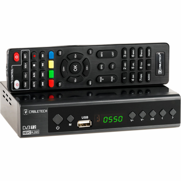 Cabletech DEKODER DVB-T2 H.265 HEVC URZ0336