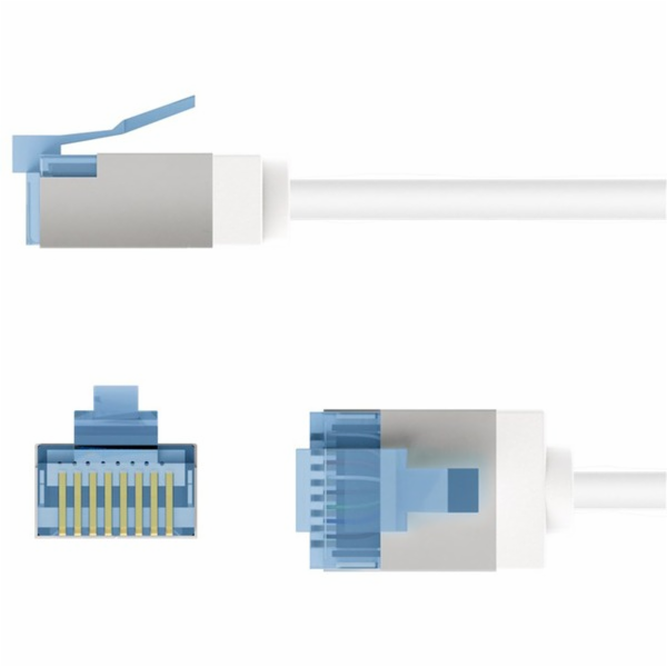 Goobay Ultraflexibilní tenký patch kabel Cat.6a, U/FTP (b...