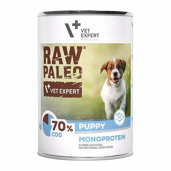 VETEXPERT Raw Paleo Puppy Mono Cod - mokré krmivo pro ště...