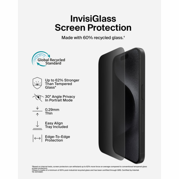 Belkin ScreenForce InvisiGlassAM  Privacy 16/15/14 Pro   ...