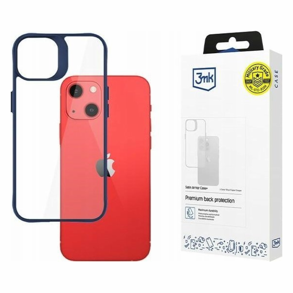 3mk ochranný kryt Satin Armor Case+ Blue pro Apple iPhone 13