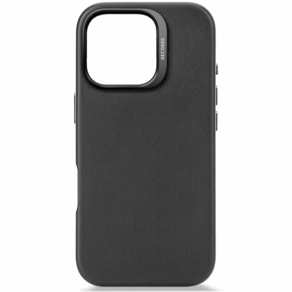 Decoded Leather Backcover  iPhone 16 Pro Black