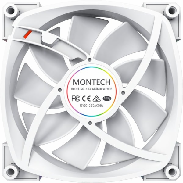 Montech AX140 PWM 140x140x25 (bílá, 140 mm)