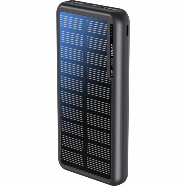 Boompods Obi 10,000mAh  Solar Powerbank - Black