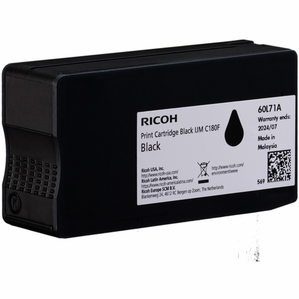 Ricoh Černý inkoust 408517