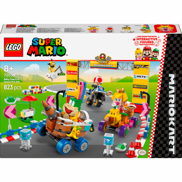 LEGO 72036 Super Mario - Mario Kart: Sada Baby Peach & Gr...