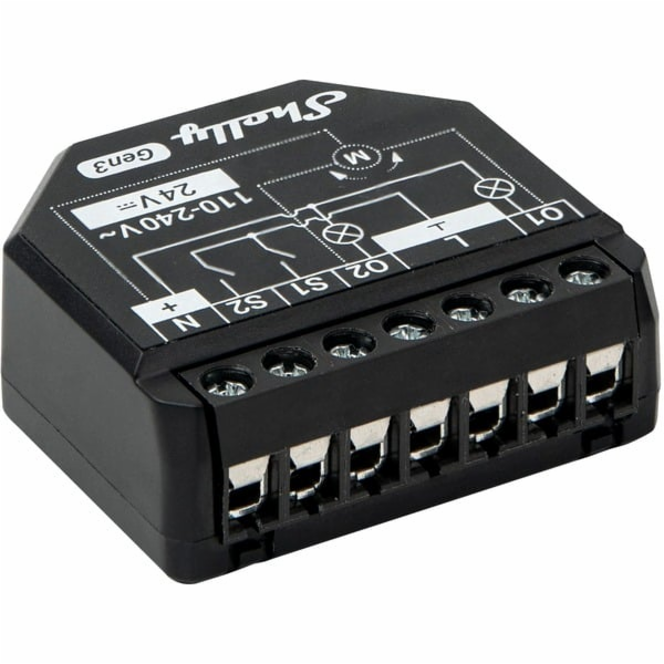 Shelly 2PM Gen3 2-channel Controller, WiFi/Bluetooth (ene...