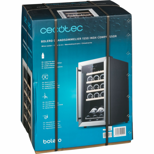 CECOTEC Vinoteca GrandSommelier  1550 Inox Compressor